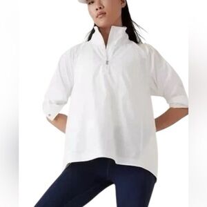 Athleta advantage poplin Blouse